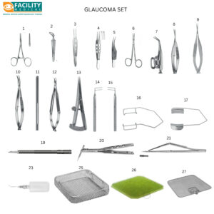 Precision Engineering for Vision: Nopa Glaucoma Microsurgery Set – 28-Piece German Stainless Steel Kit